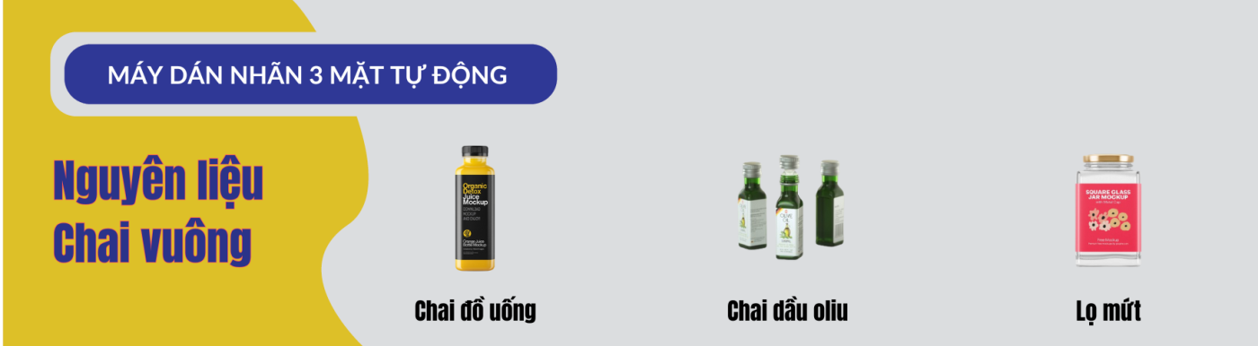 Máy dán nhãn 3 mặt tự động