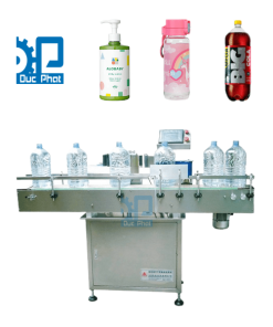 Máy dán nhãn tự động chai to Đức Phát