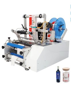 Máy dán nhãn chai tròn bán tự động - Đức Phát