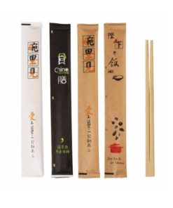 Đóng gói đũa tre túi giấy