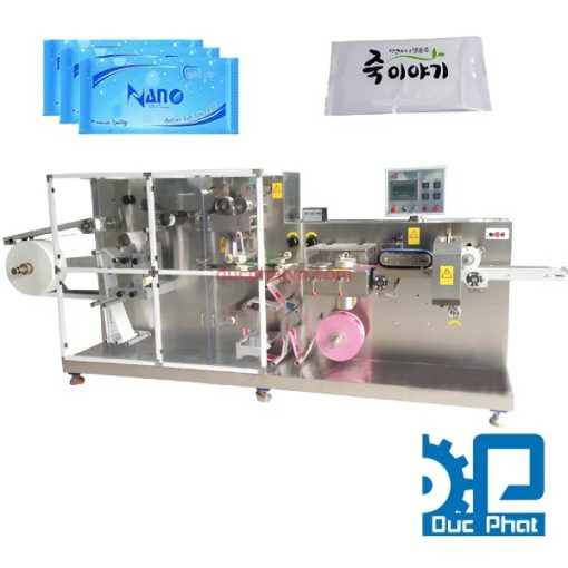 Máy đóng gói khăn ướt tự động Đức Phát