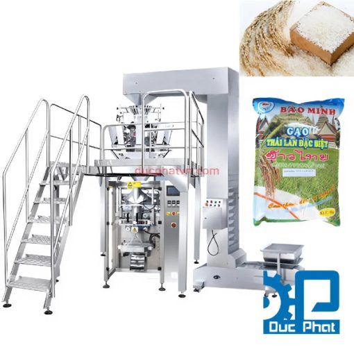 Máy đóng gói cân định lượng gạo Đức Phát