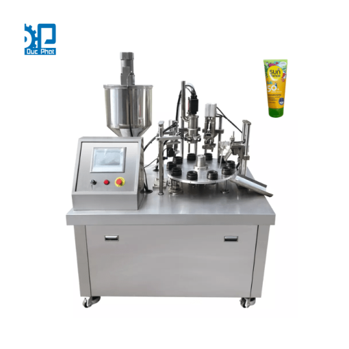 Máy chiết tuýp, hàn tuýp bán tự động