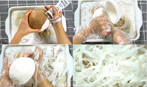 Quy trình làm mứt dừa đơn giản 