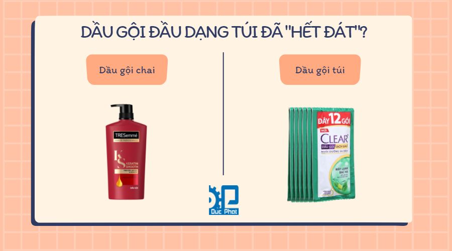 Dầu gội đầu dạng túi có thật đã "hết đát"?
