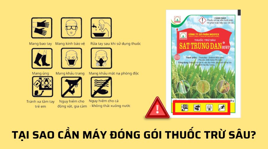 Tại sao cần máy đóng gói thuốc trừ sâu?