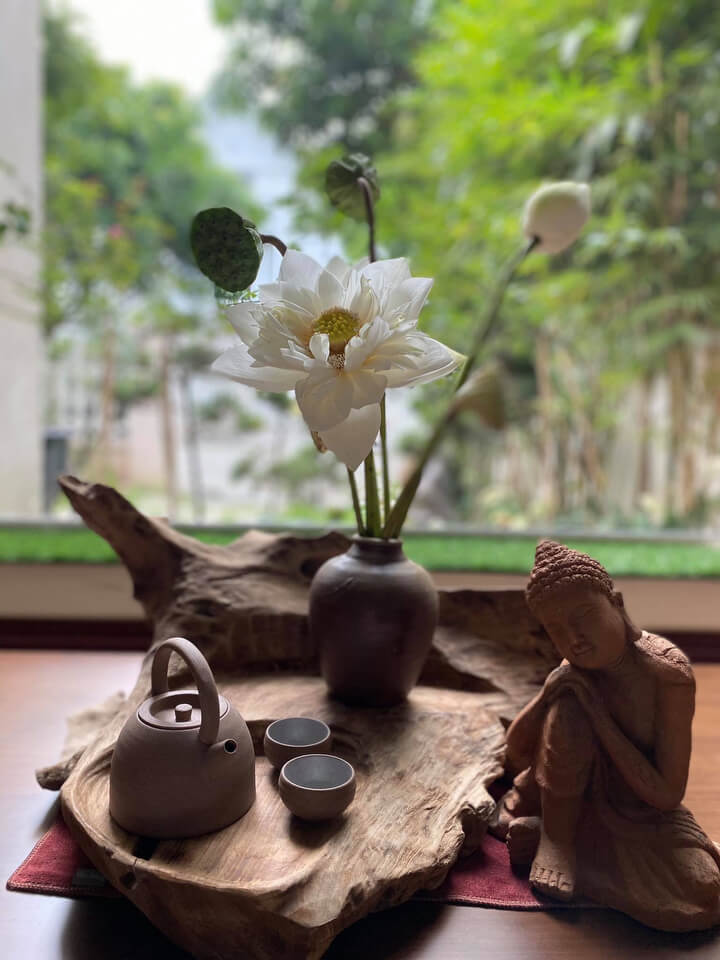 Ý nghĩa văn hóa thưởng trà ngắm hoa của người Việt