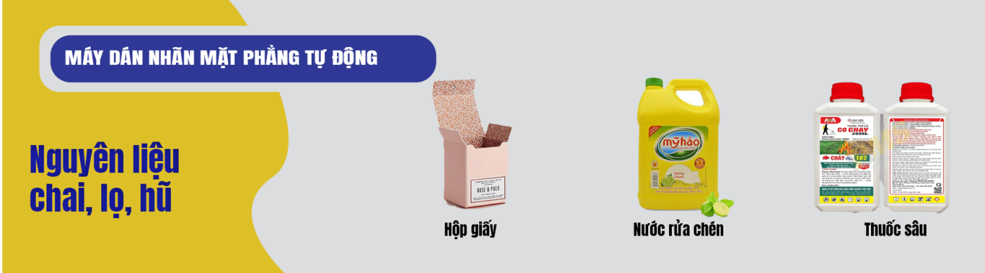 Máy dán nhãn mặt phẳng tự động