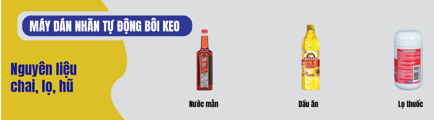 Máy dán nhãn tự động bôi keo