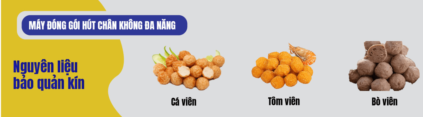 máy đóng gói bò viên