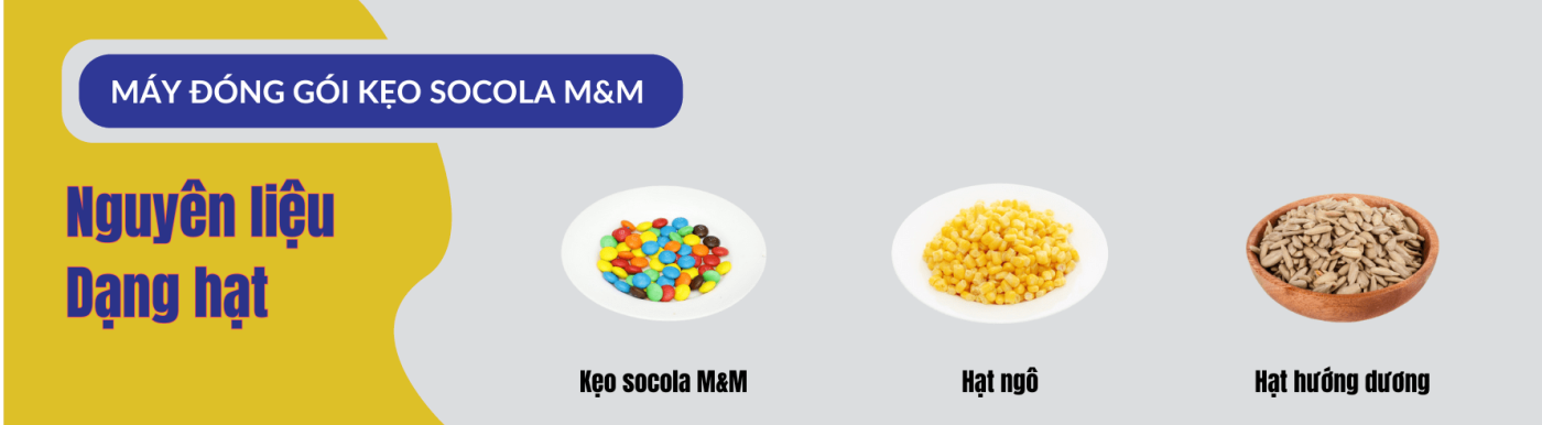 Máy đóng gói kẹo socola M&M