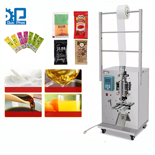 Máy đóng gói dịch thể Đức Phát có thể ứng dụng với nhiều loại dịch có độ lỏng, đặc sệt khác nhau.