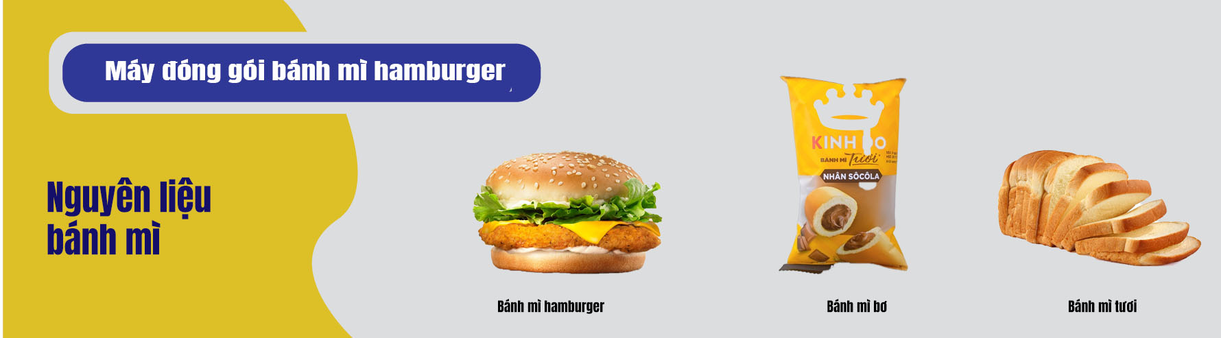 Máy đóng gói bánh mì hamburger