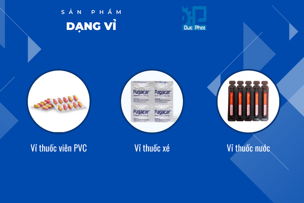 Các sản phẩm đóng gói dạng vỉ