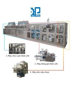 Máy chia cuộn khăn ướt 12 lines