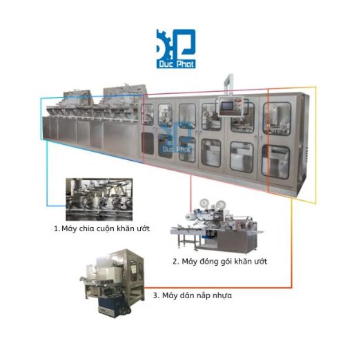 Máy chia cuộn khăn ướt 12 lines