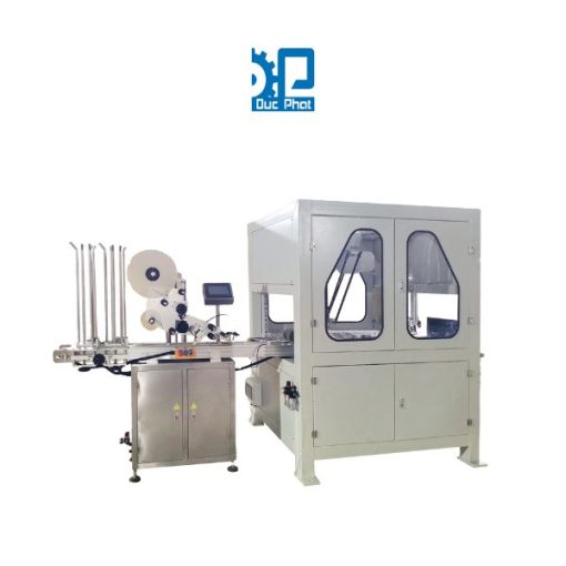 Máy dán nắp nhựa tự động