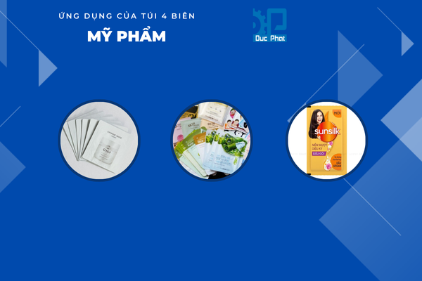 Ứng dụng của túi 4 biên trong ngành mỹ phẩm