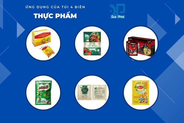 Ứng dụng của túi 4 biên trong ngành thực phẩm