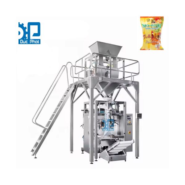 Máy đóng gói cân định lượng thạch rau câu