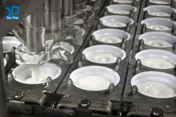Chiết rót, đóng gói sữa chua