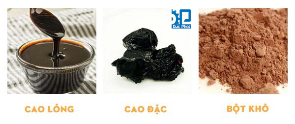 Phân loại cao dược liệu