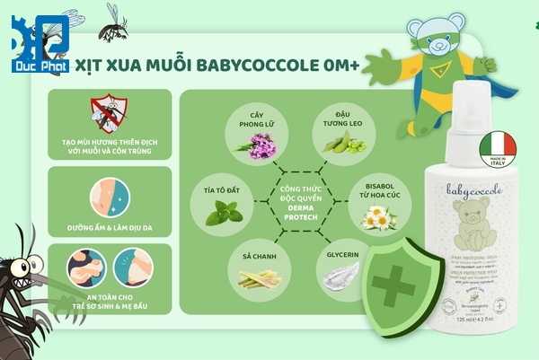 Công thức xịt chống muỗi Babycoccole