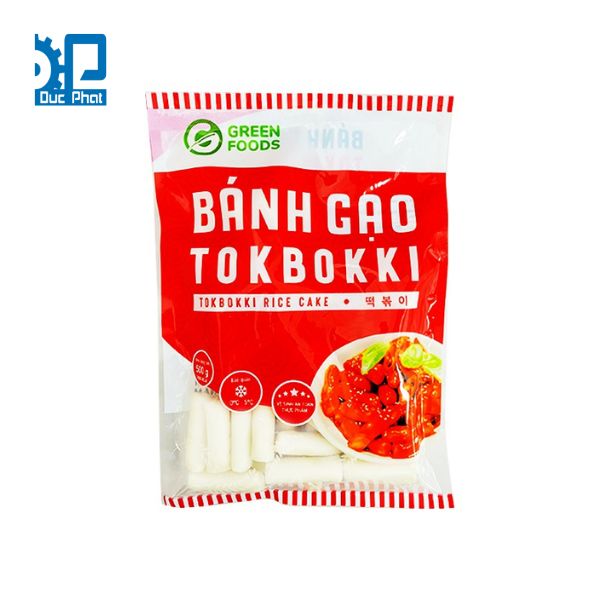Đóng gói túi bánh gạo không khay