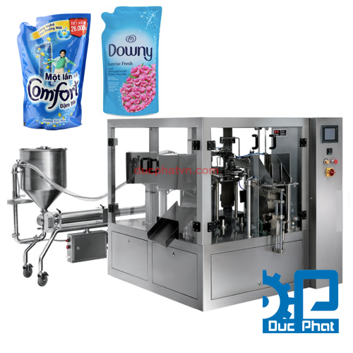 Máy đóng gói nước xả vải