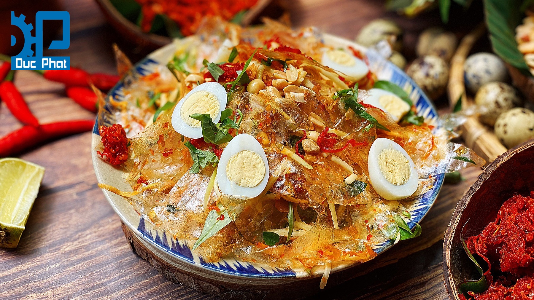 Bánh tráng trộn hành phi