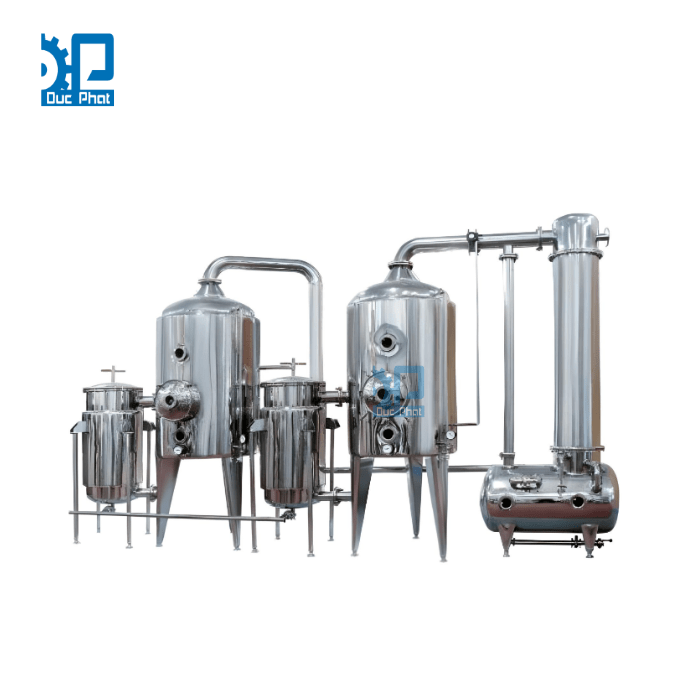 Hệ thống chiết xuất cô đặc 500l