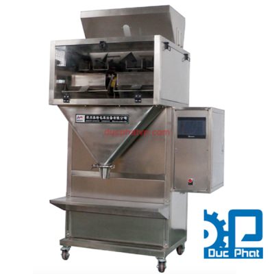 Máy cân định lượng cà phê hạt bán tự động 2 đầu cân