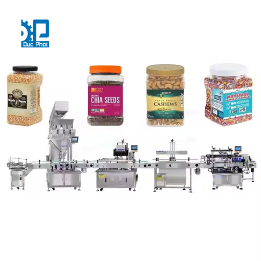 Dây chuyền đóng lọ cacao dạng hạt