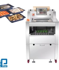 Máy bọc khay hải sản bán tự động