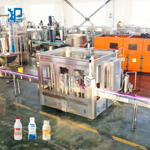 Máy chiết rót sữa tươi đóng chai tự động