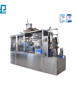 Máy chiết rót sữa tươi đóng hộp giấy bán tự động