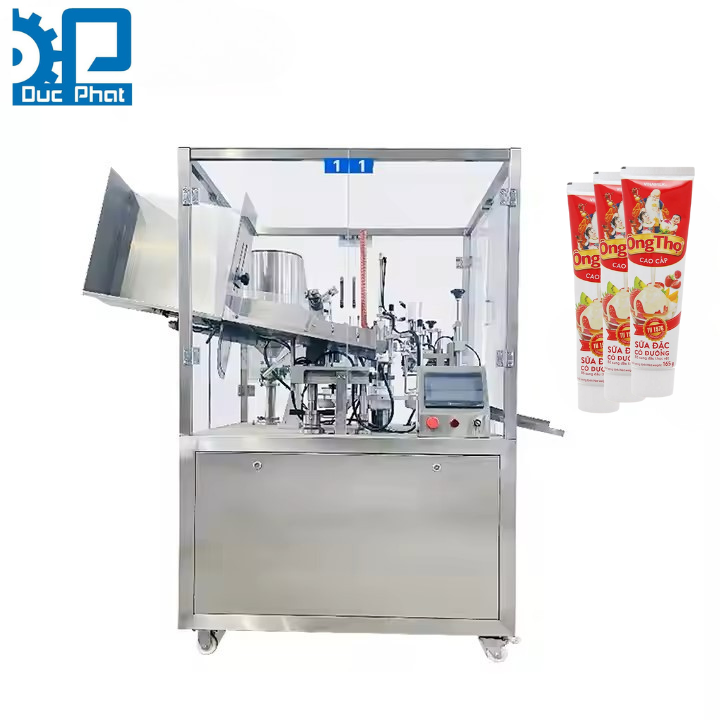 Máy chiết tuýp sữa đặc tự động