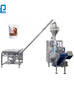 Máy đóng gói bột cacao túi xếp hông từ cuộn màng
