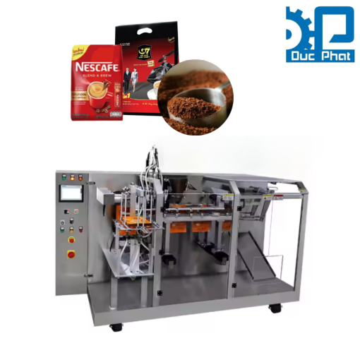 Máy đóng gói cà phê bột túi có sẵn cốc đong