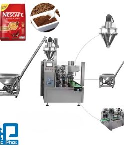 Máy đóng gói cà phê bột túi sẵn trục vít