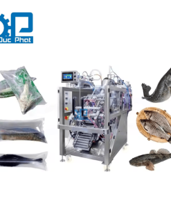 Máy đóng gói cá/tôm giống tự động-túi bụng thổi khí