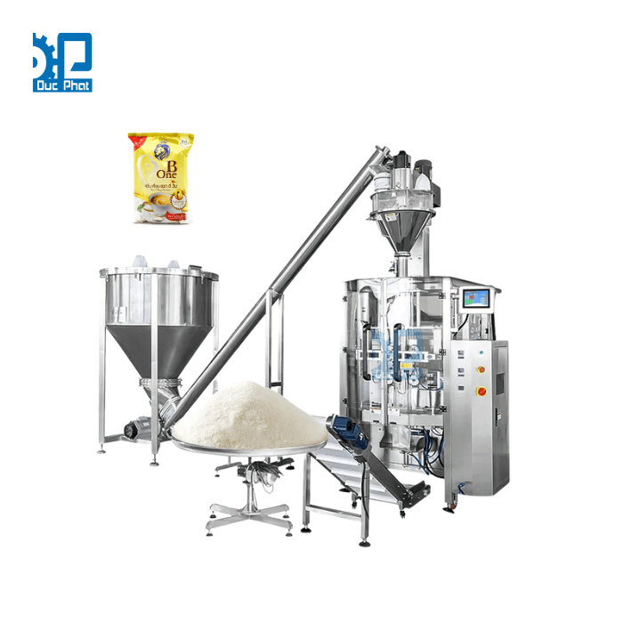 Máy đóng gói sữa bột túi bụng