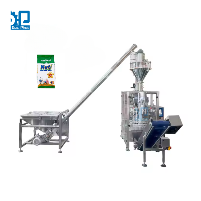 Máy đóng gói sữa bột túi xếp hông từ cuộn màng
