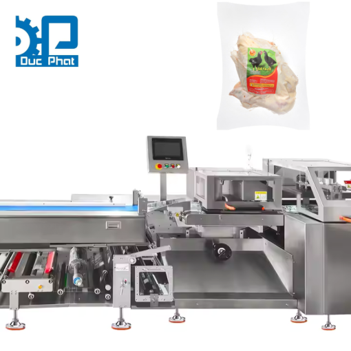 Máy đóng gói thịt túi bụng- máy nằm ngang