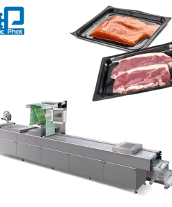 Máy đóng khay thịt hút chân không tự động