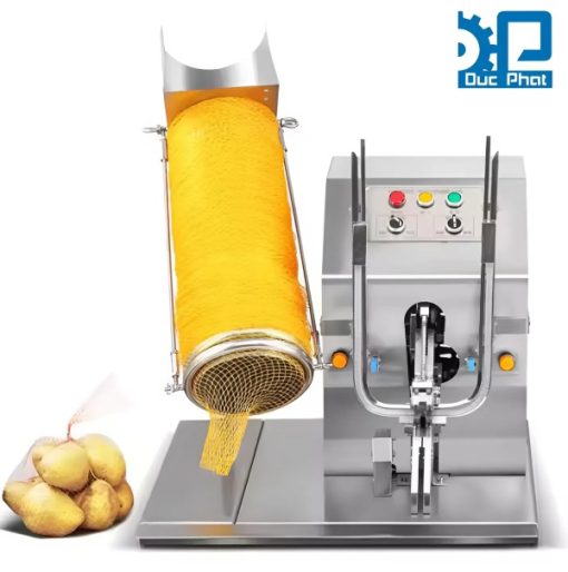 Máy đóng túi lưới đựng củ bán tự động