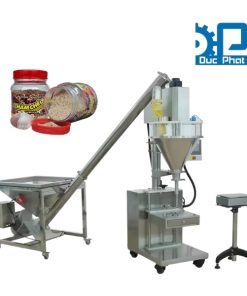 Máy chiết lọ bột canh bán tự động