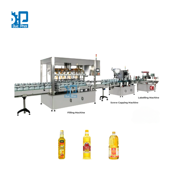 Dây chuyền chiết rót chai dầu ăn