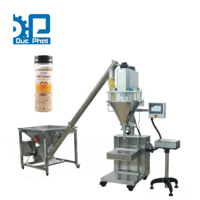 Máy chiết lọ bột canh bán tự động