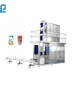 Máy chiết rót nước hoa quả hộp giấy tự động từ cuộn màng